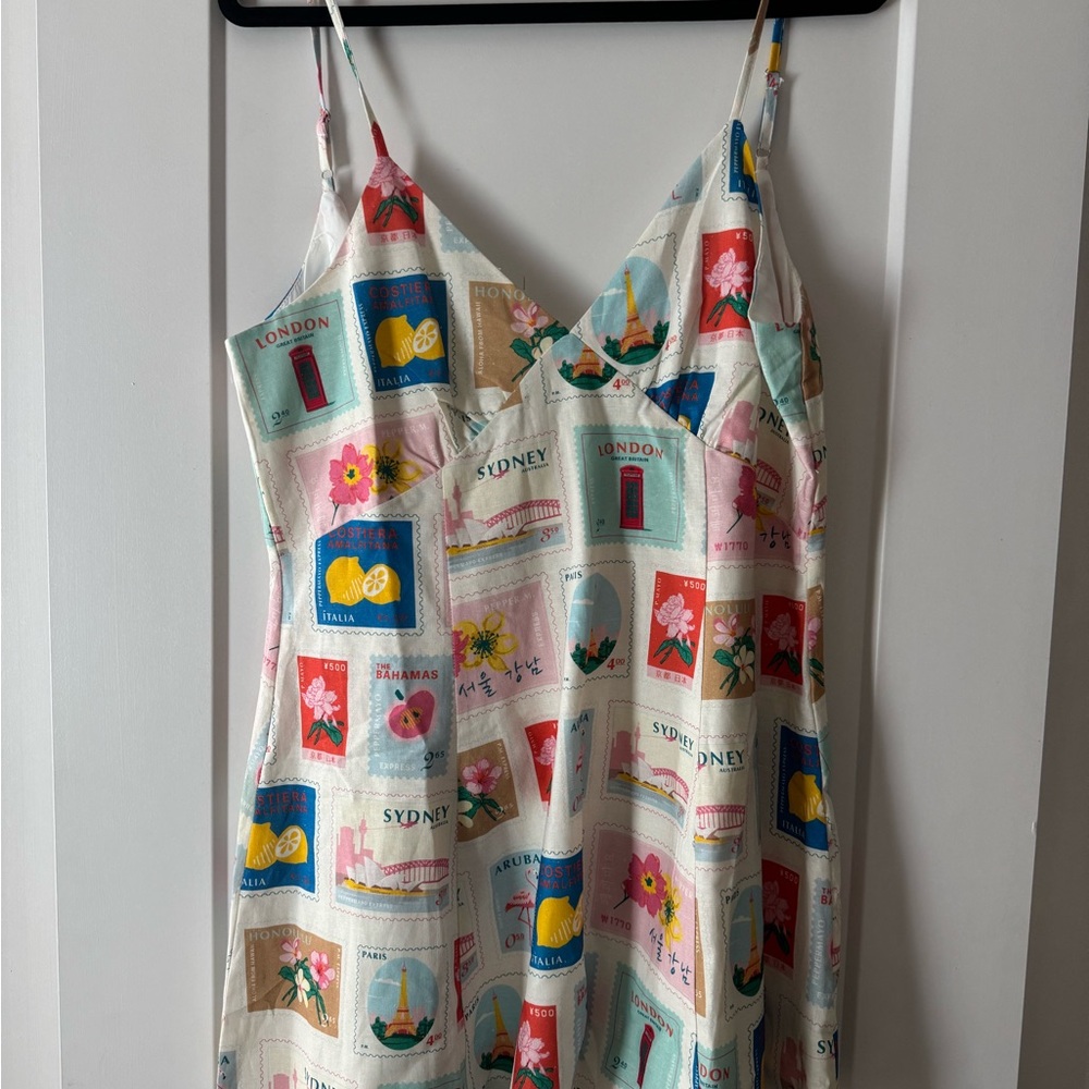 Peppermayo Multicolor Stamp Print Dress
